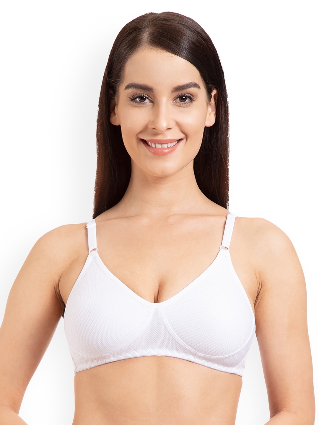 

Tweens White Solid Non-Wired Non Padded T-shirt Bra TW295WH