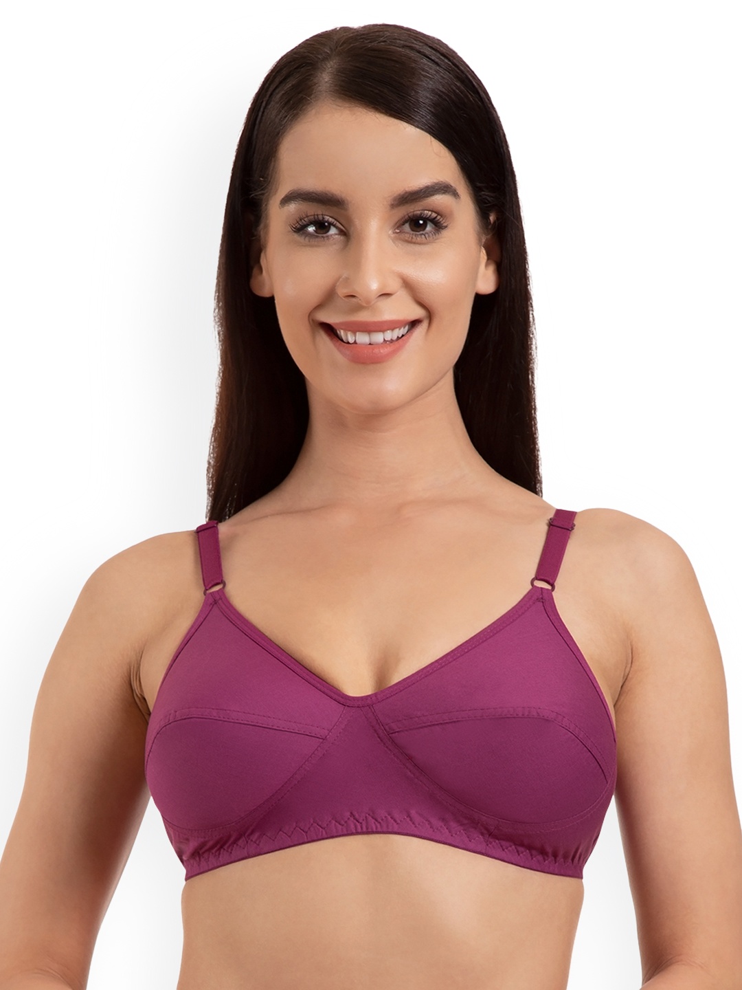 

Tweens Purple Solid Non-Wired Non Padded Everyday Bra TW292MG