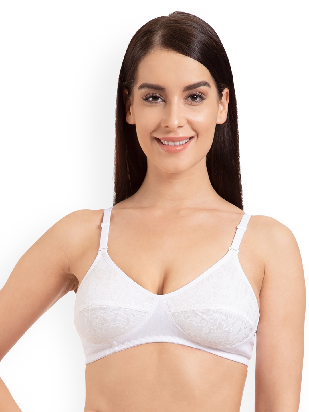 

Tweens White Solid Non-Wired Non Padded Everyday Bra TW287WH