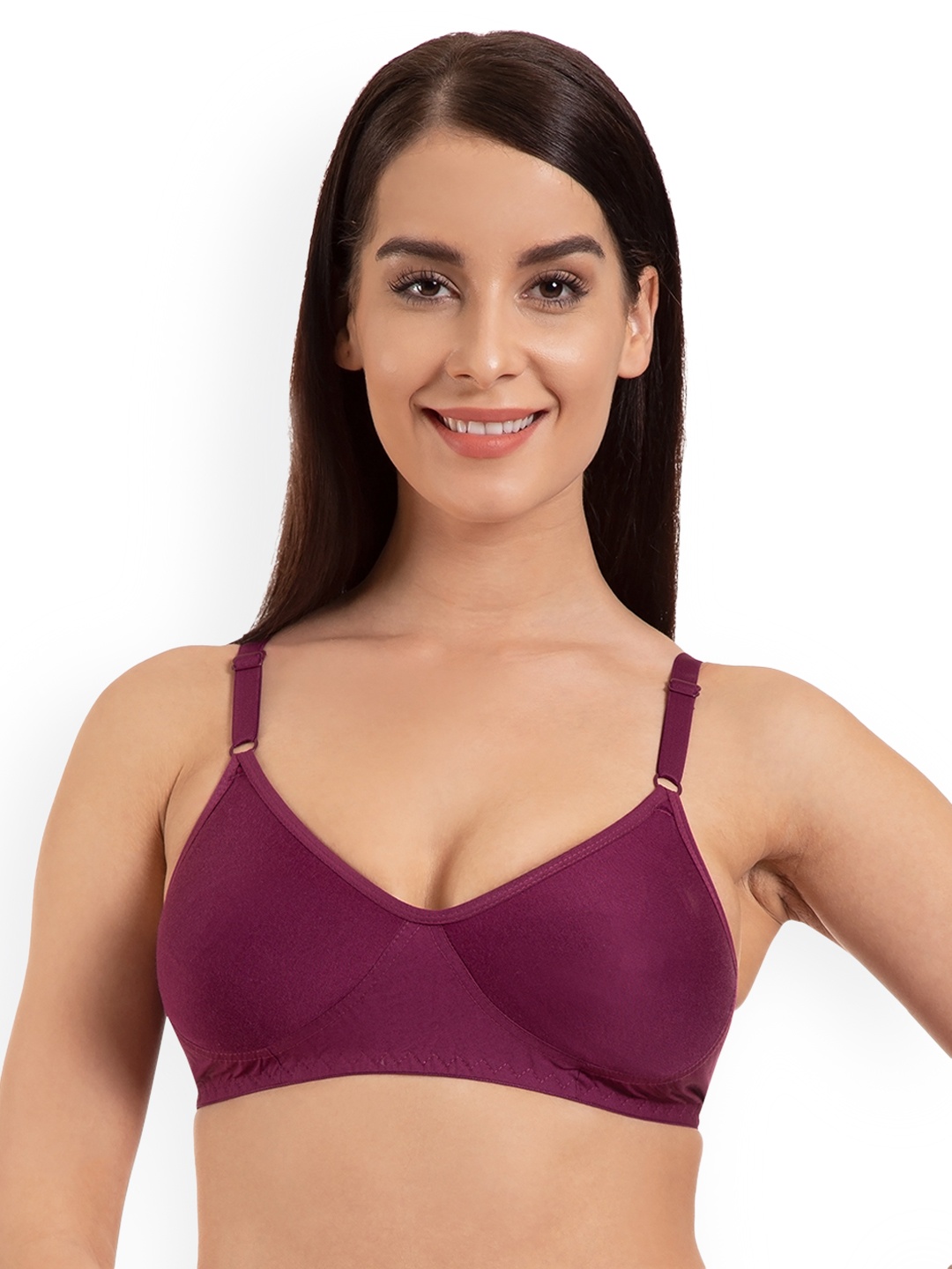 

Tweens Purple Solid Non-Wired Non Padded T-Shirt Bra TW294MG