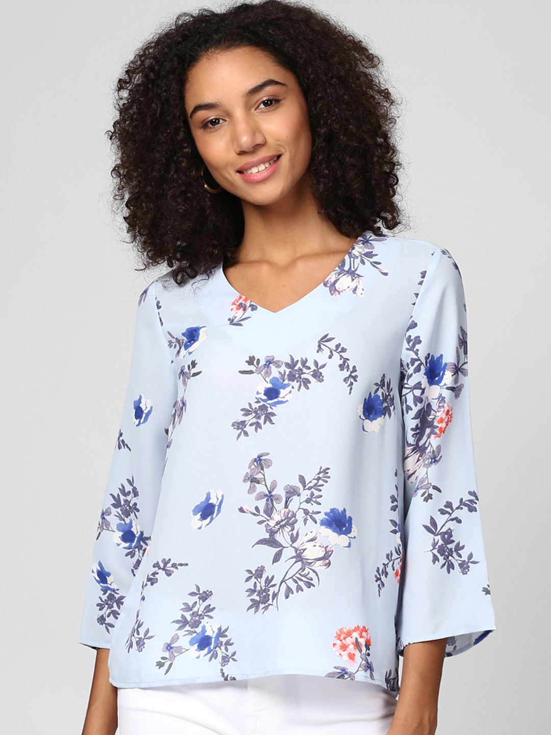 

Harpa Women Blue Printed Top