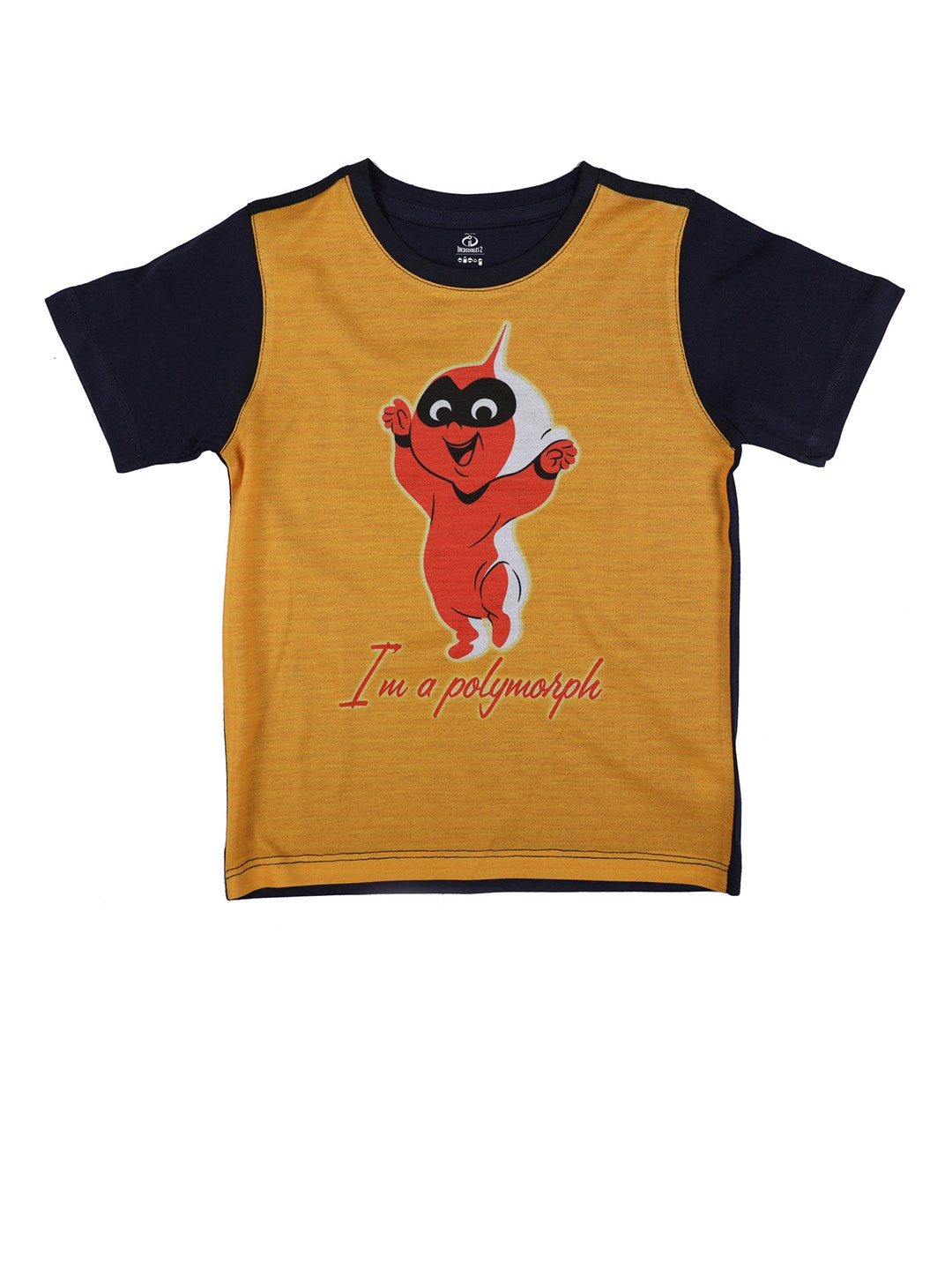 

Disney by Wear Your Mind Yellow Printed Round Neck T-shirt