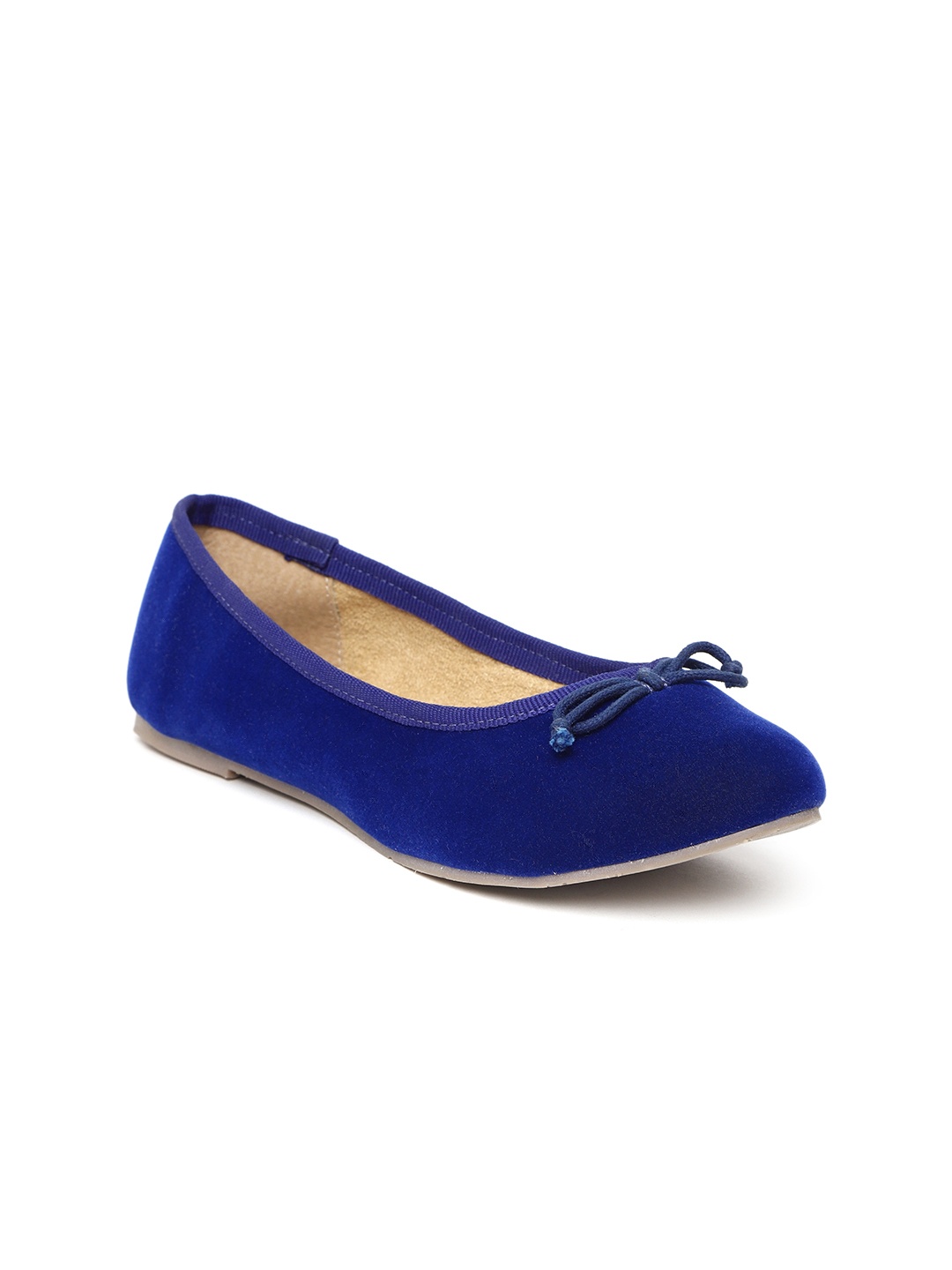 

Carlton London Women Blue Solid Ballerinas