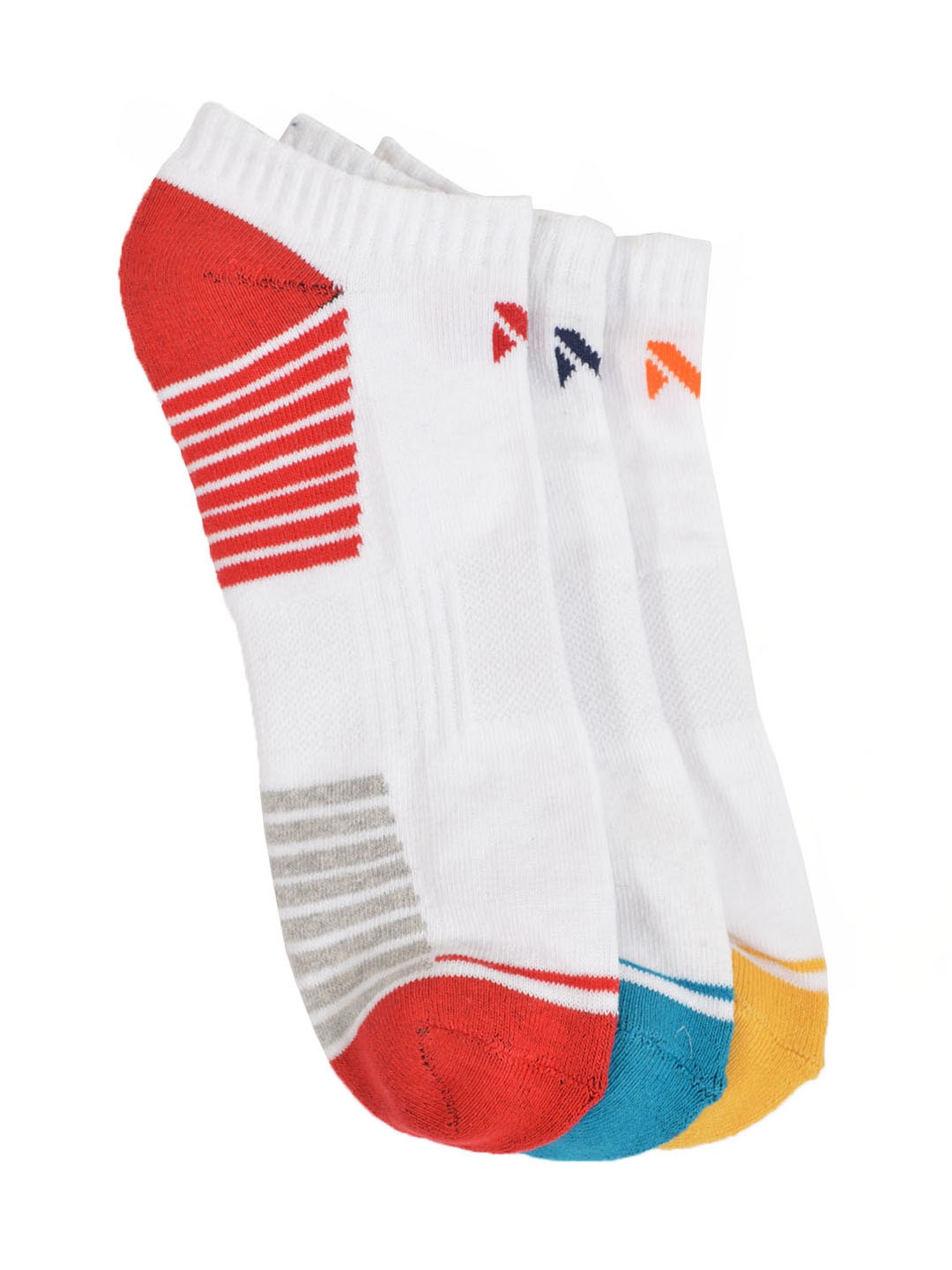 

MARC Unisex Pack of 3 White Shoe-Liner Socks