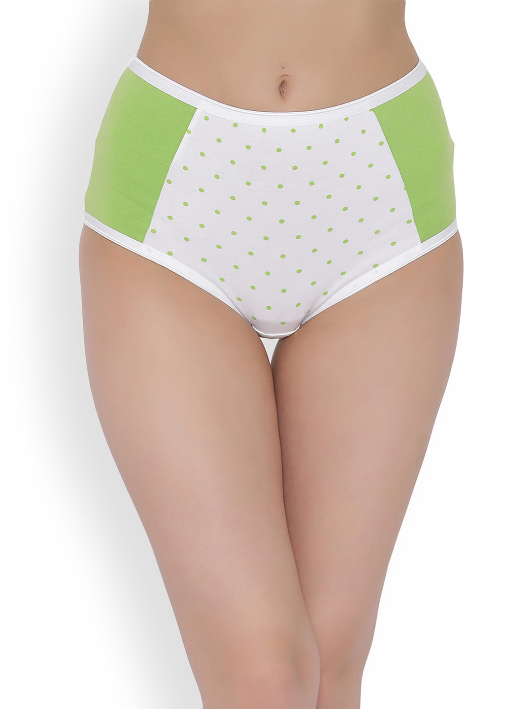 

Clovia Women Green & White Printed Hipster Briefs PN2603P11XL