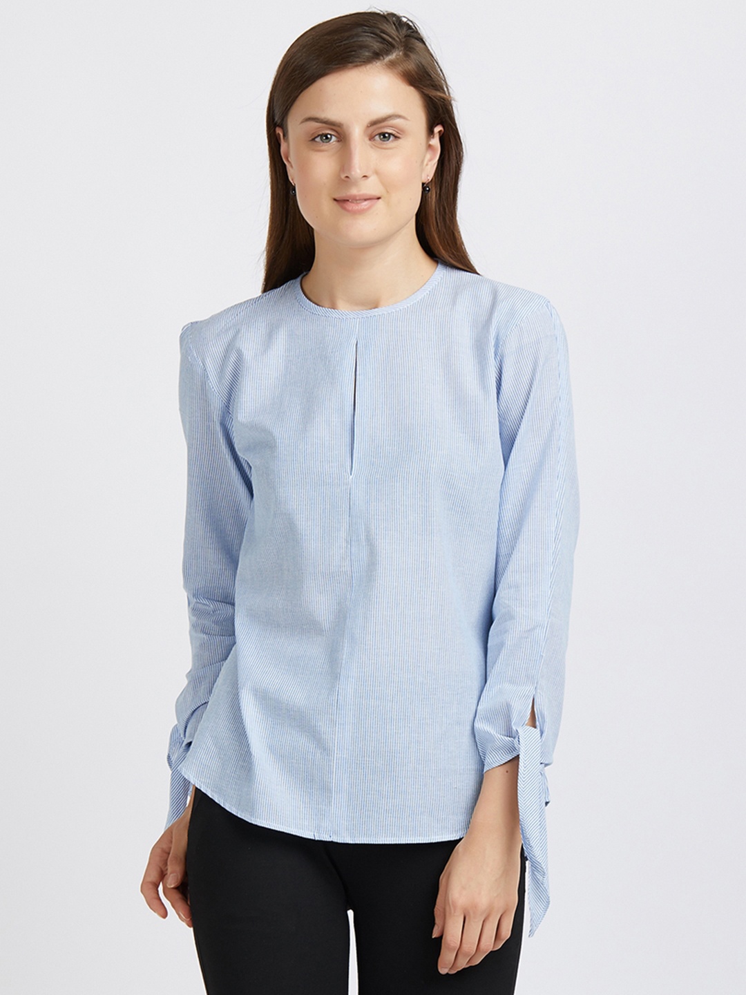 

MISH Women White Solid Top