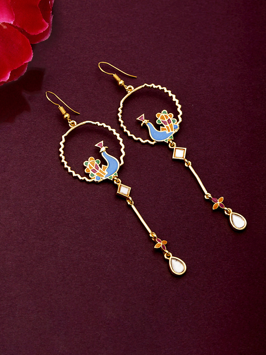 

Voylla Gold-Plated Classic Drop Earrings