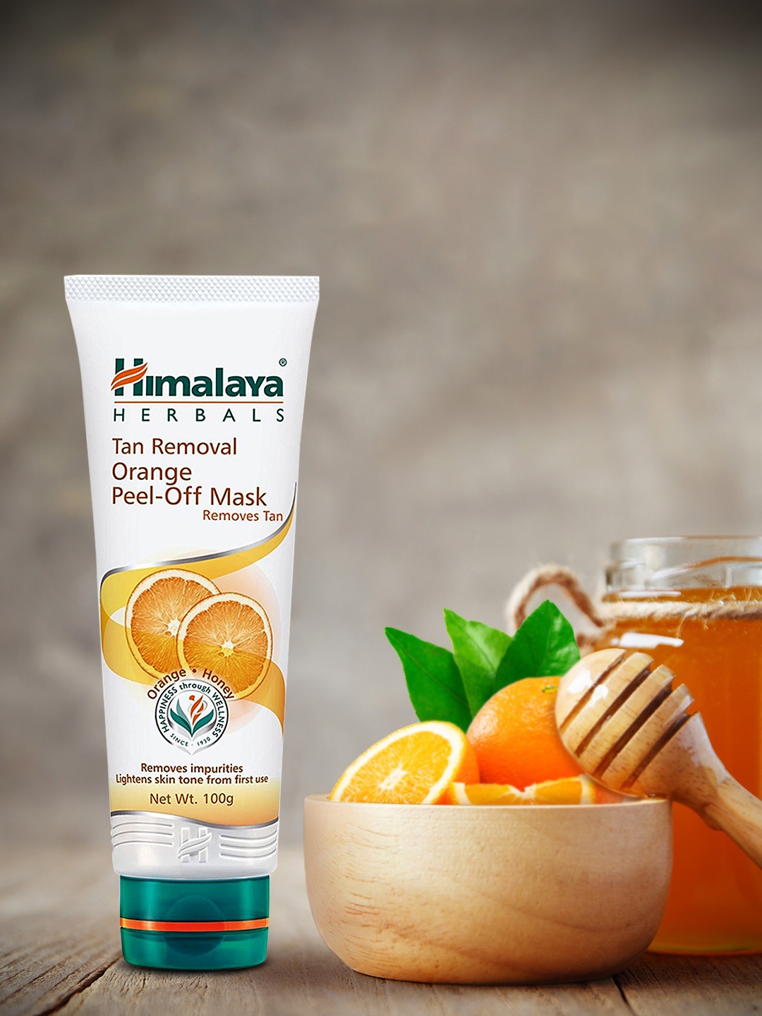 

Himalaya Tan Removal Orange Peel-Off Mask 100 g, White