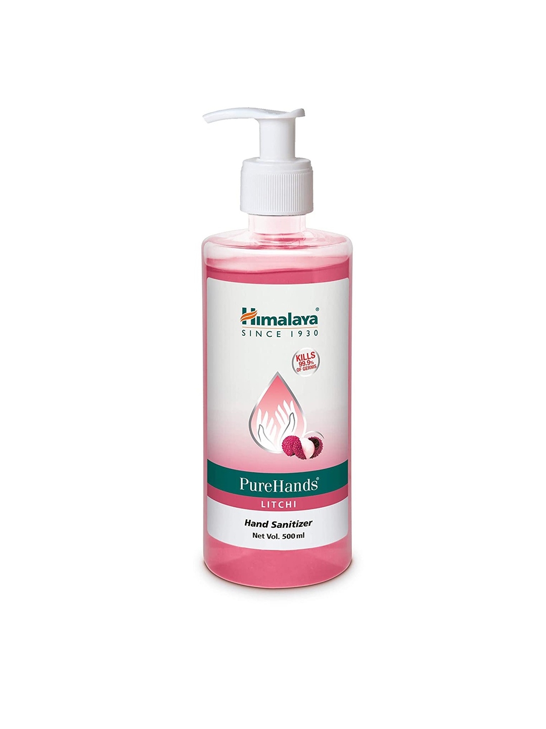 

Himalaya Unisex Litchi Purehands Hand Sanitizer 500 ml, Pink
