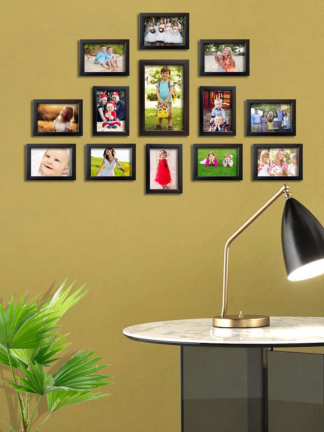 

RANDOM Set of 13 Brown Photo Frames