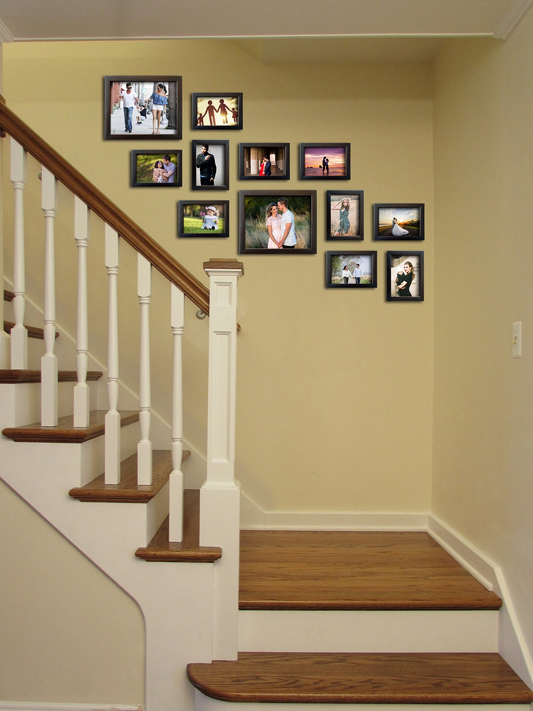 

RANDOM Set of 12 Brown Photo Frames