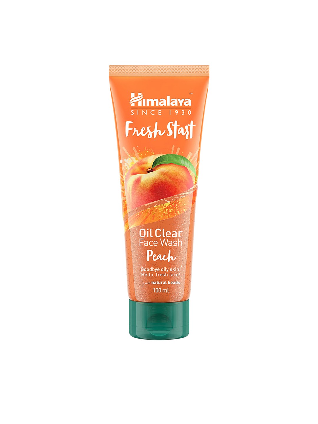 

Himalaya Unisex Fresh Start Oil Clear Peach Face Wash 100 ml, Orange