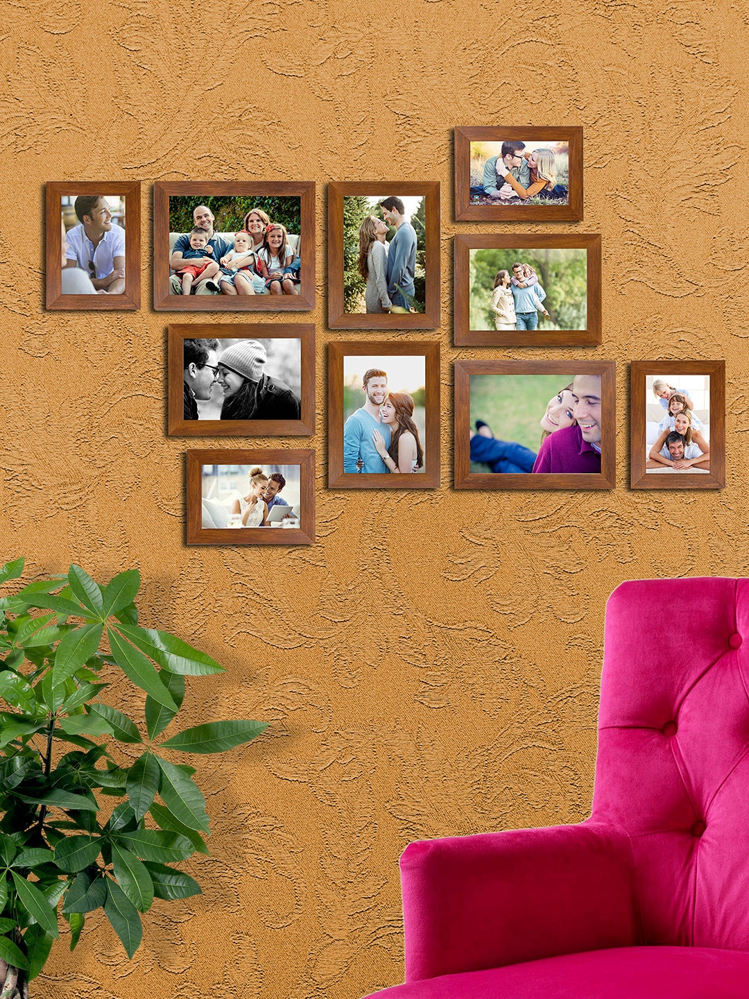 

Art Street Set Of 10 Brown Photo Frames
