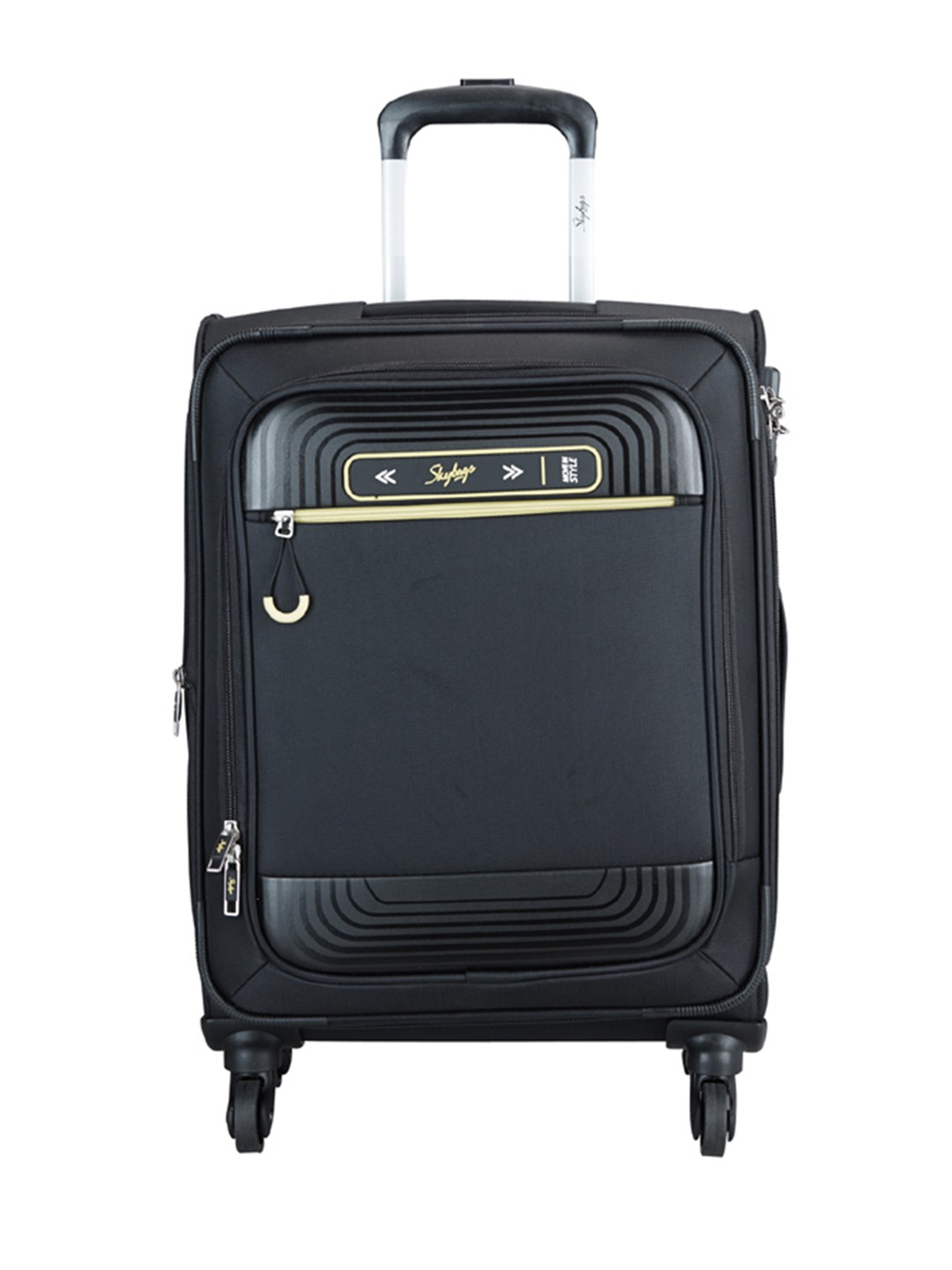 

Skybags Unisex Black Solid QUARTZ Medium Trolley Bag