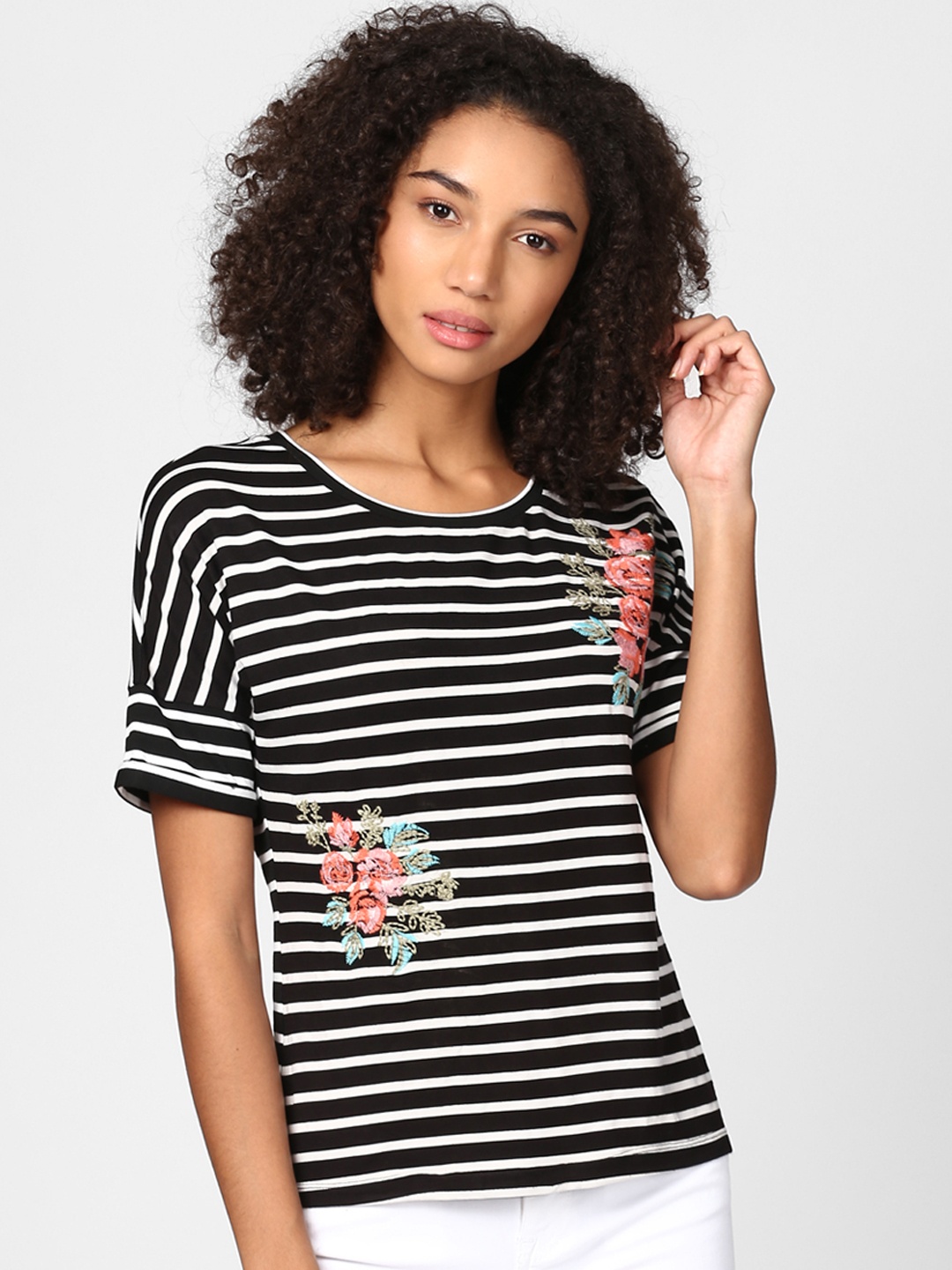 

Harpa Women Black Striped Top