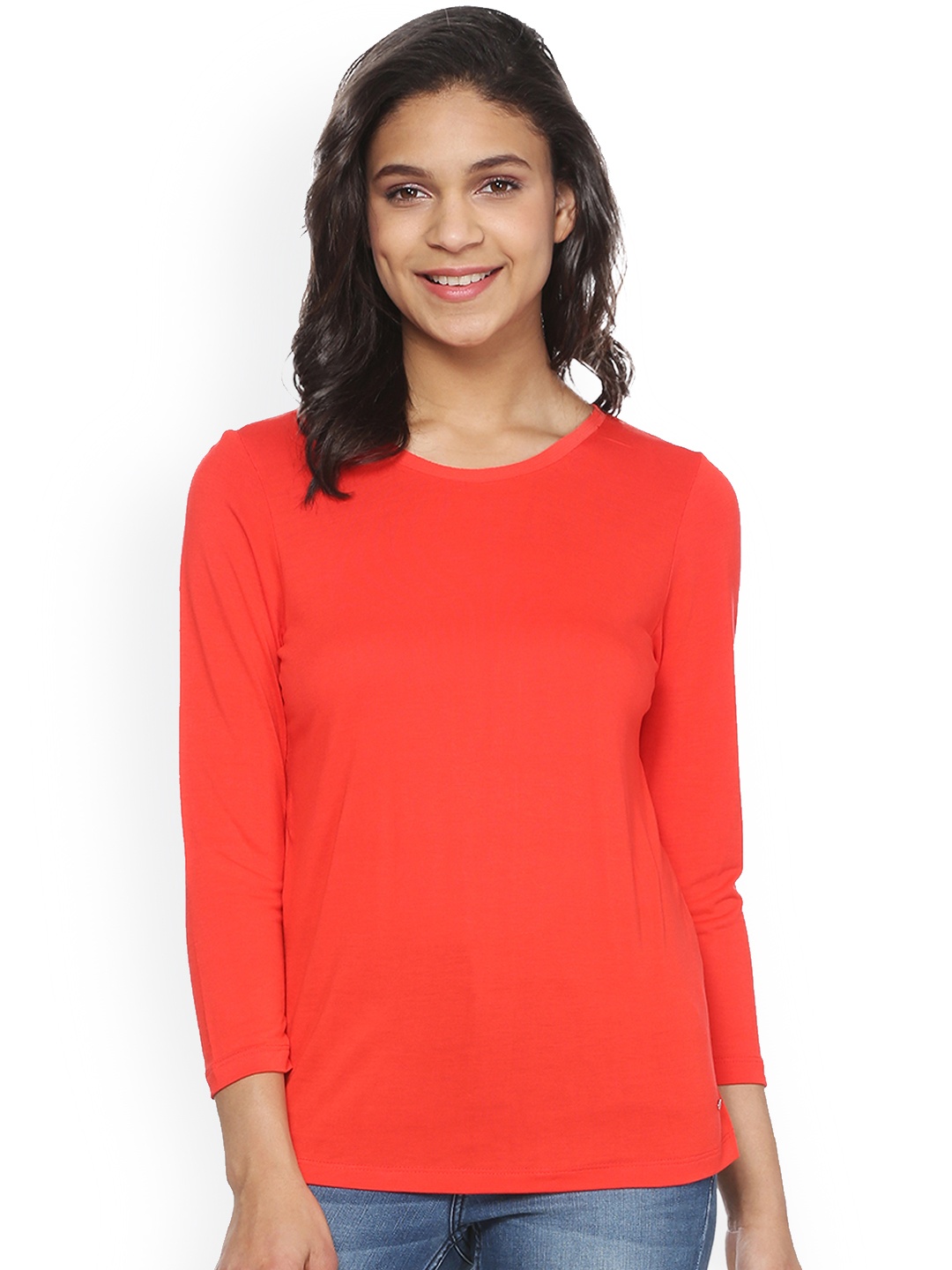 

Allen Solly Woman Women Coral Solid Top