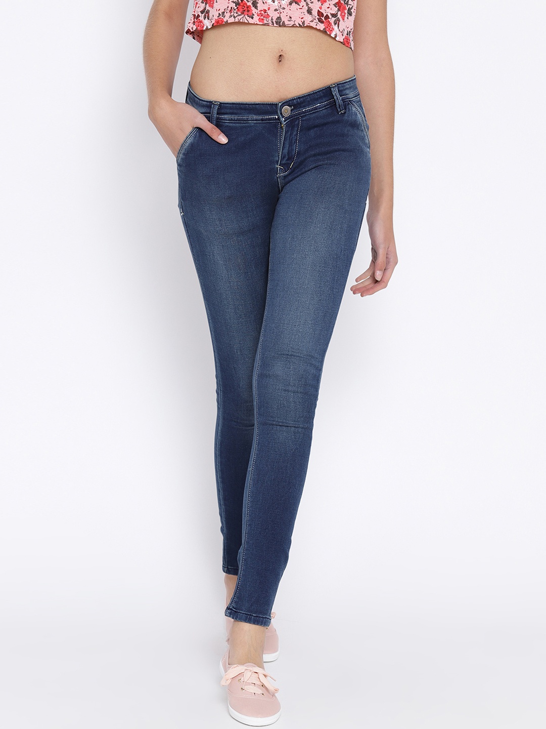 

Fashion Cult Women Blue Slim Fit Mid-Rise Clean Look Jeans