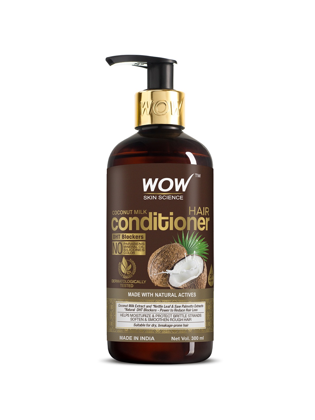 

WOW Skin Science Coconut Milk Conditioner - 300 ml, Brown
