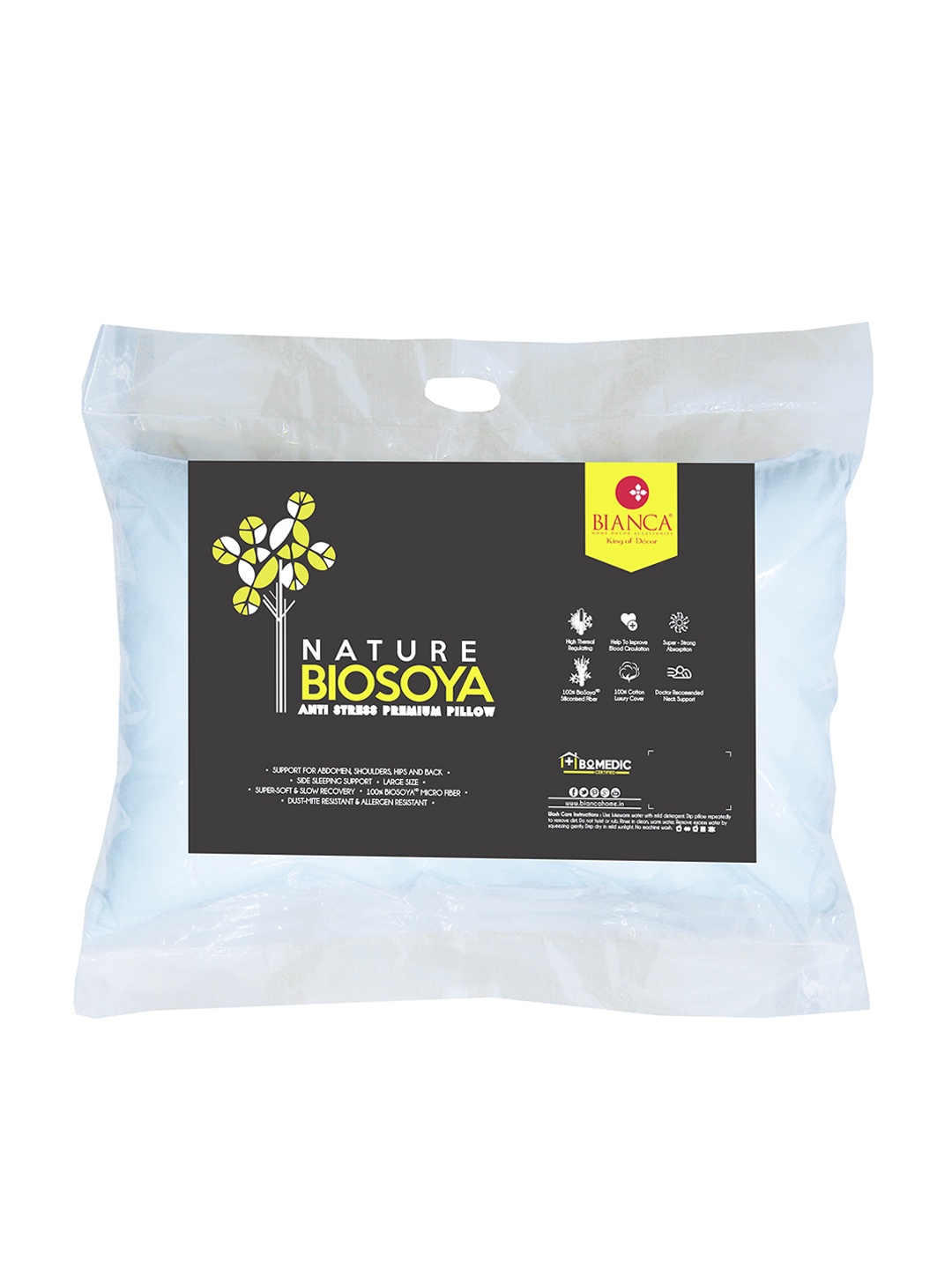

BIANCA Set of 1 White Sleep Pillow