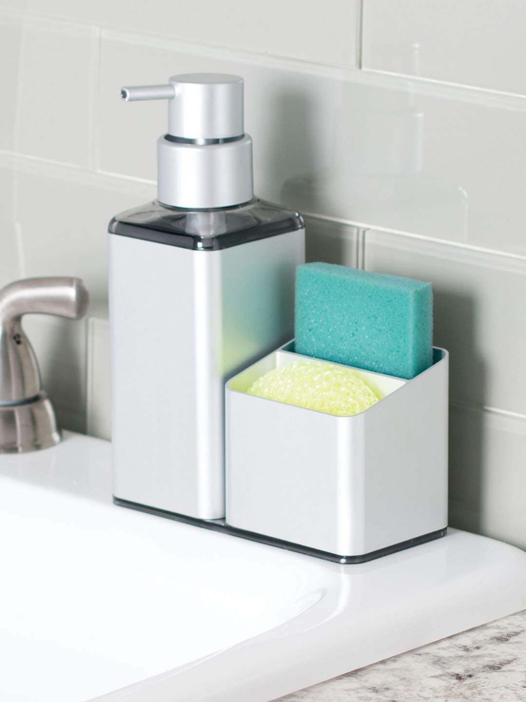 

INTERDESIGN Silver-Toned Kitchen Countertop Organiser