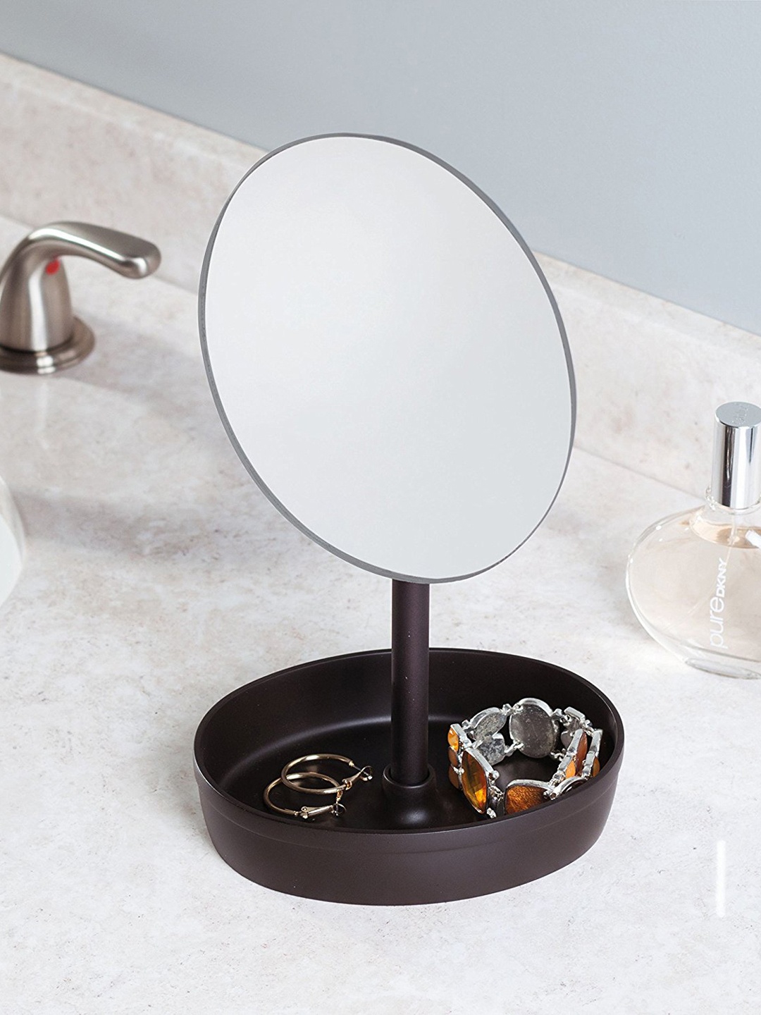 

InterDesign Brown Rotating Tray Mirror