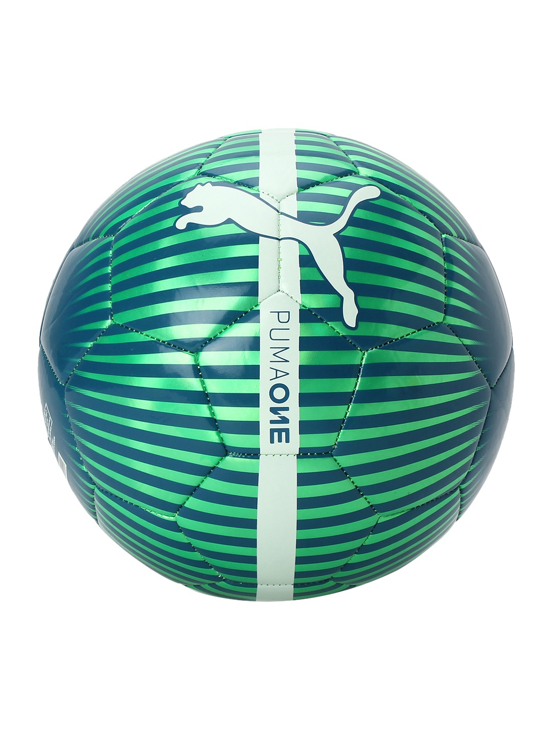 

Puma Unisex Green & Navy-Blue Printed Chrome Training Football