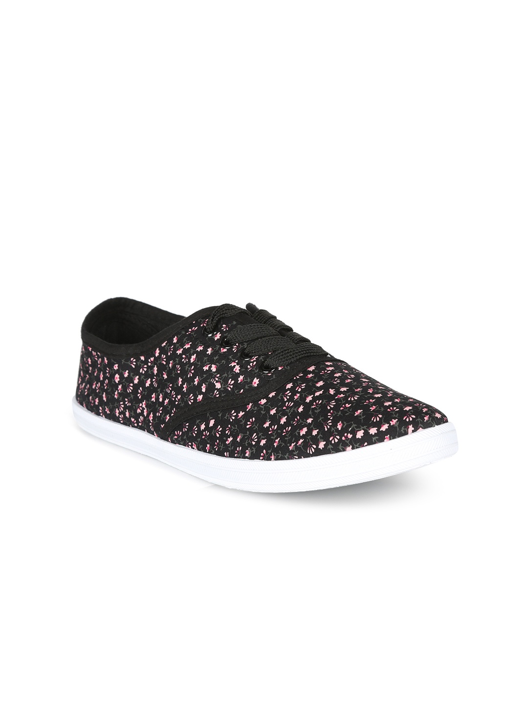 

People Women Black Slip-On Sneakers