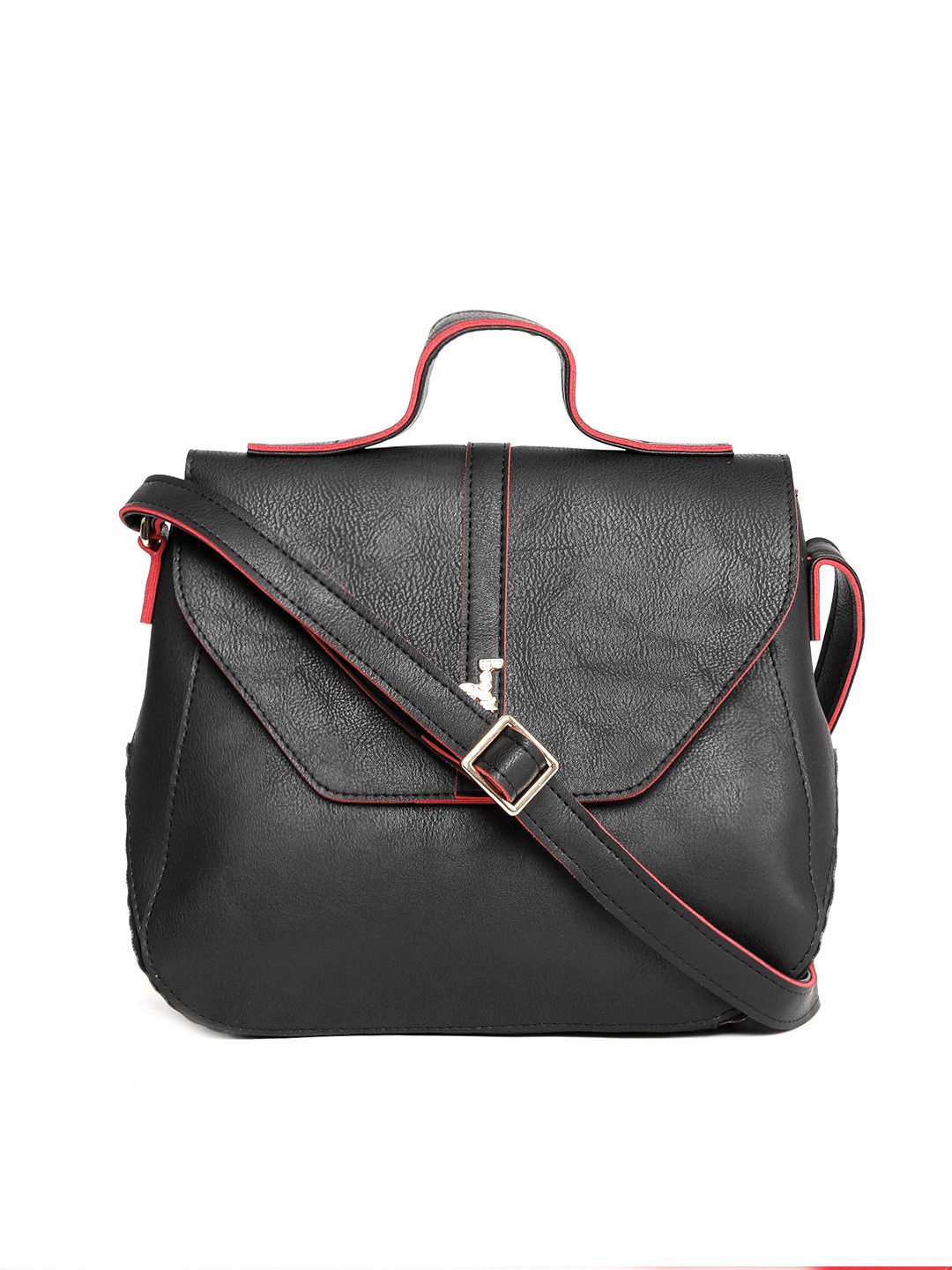 

Baggit Women Black & Red Flubber Y G Z Zinga Sling Bag