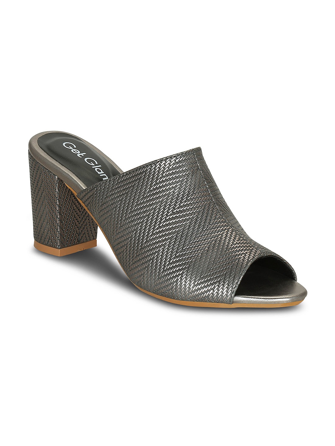 

Get Glamr Women Grey Woven Design Mules