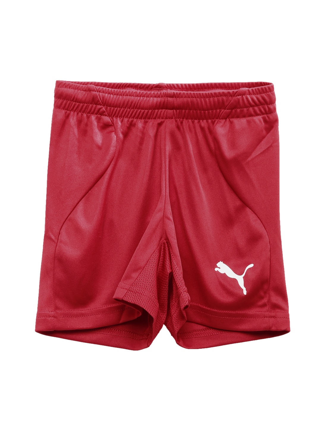 

Puma Boys Red Solid Regular Fit Sports Shorts
