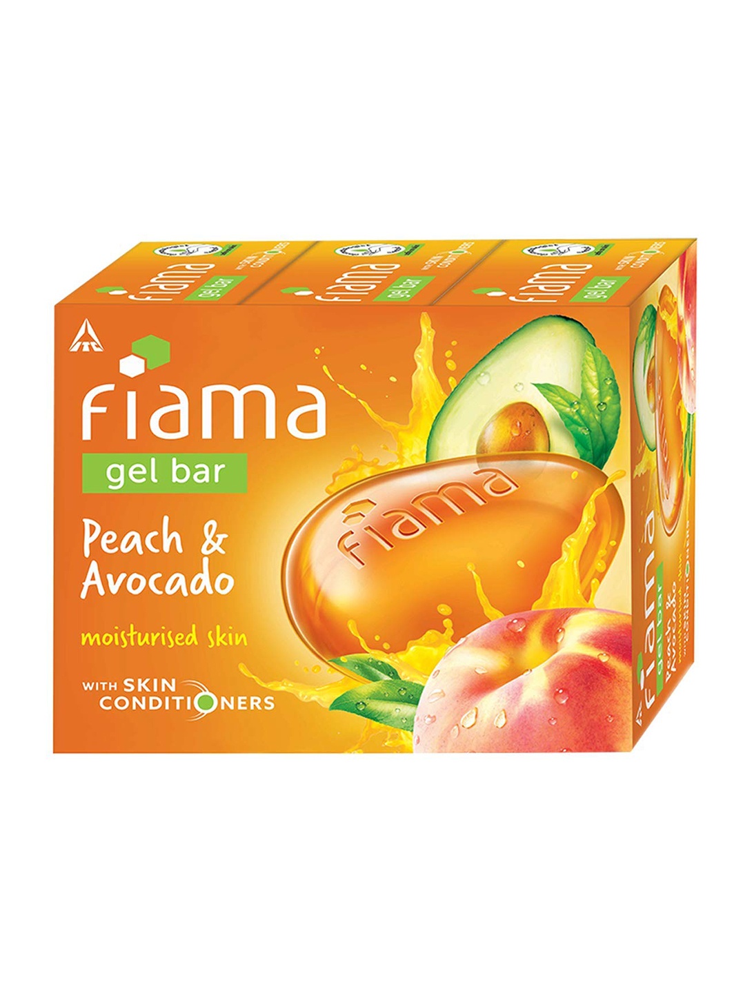 

Fiama Women Mild Dew Bathing Bar 125 gm X 3 + 125 gm Free, Orange