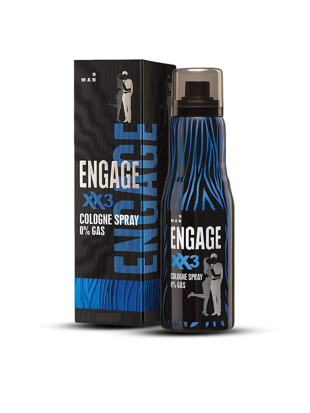 

Engage Men XX3 Deodorant Cologne Spray 135 ml, Black