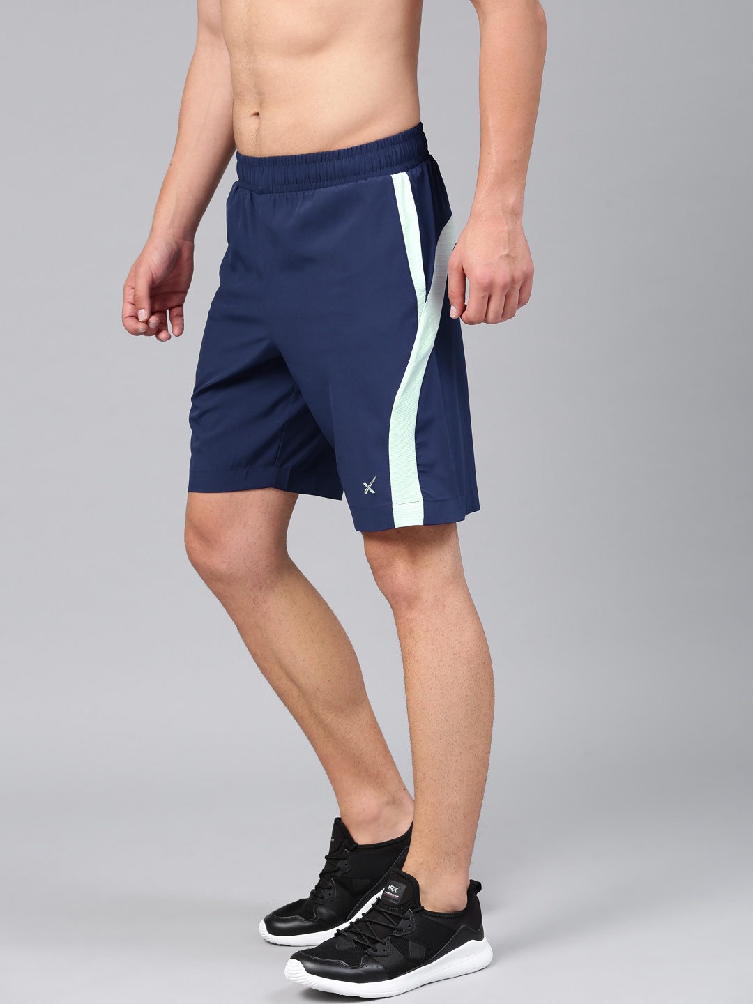 

HRX by Hrithik Roshan Men Navy Blue Solid Regular Fit Sports Shorts