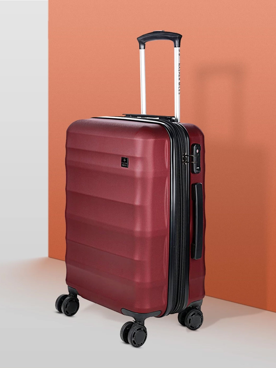 

Nasher Miles Rome Hard-Sided Large Trolley Bags- 75 cm, Maroon