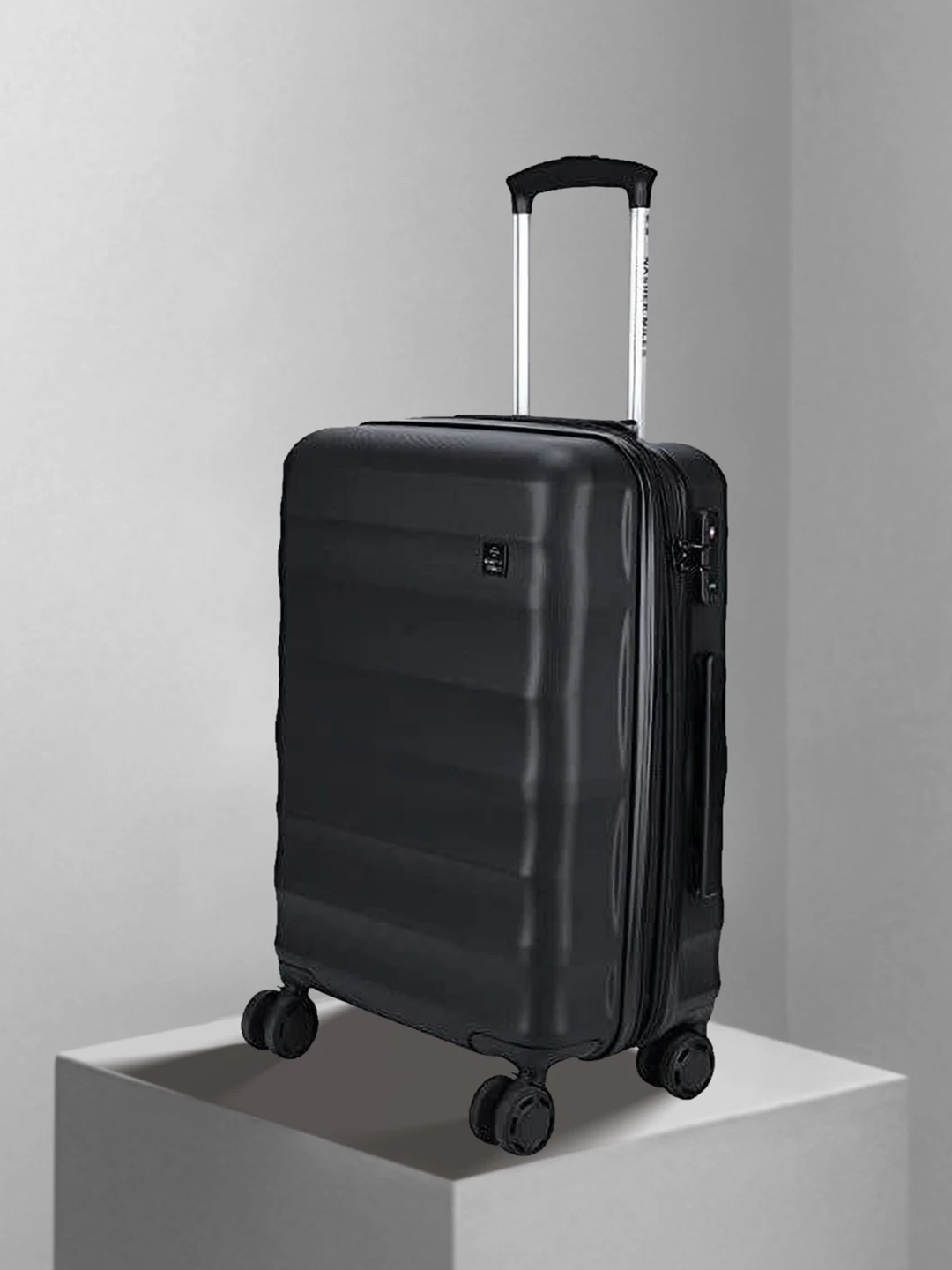 

Nasher Miles Rome Textured Large Hard Trolley Bags - 75 cm, Black