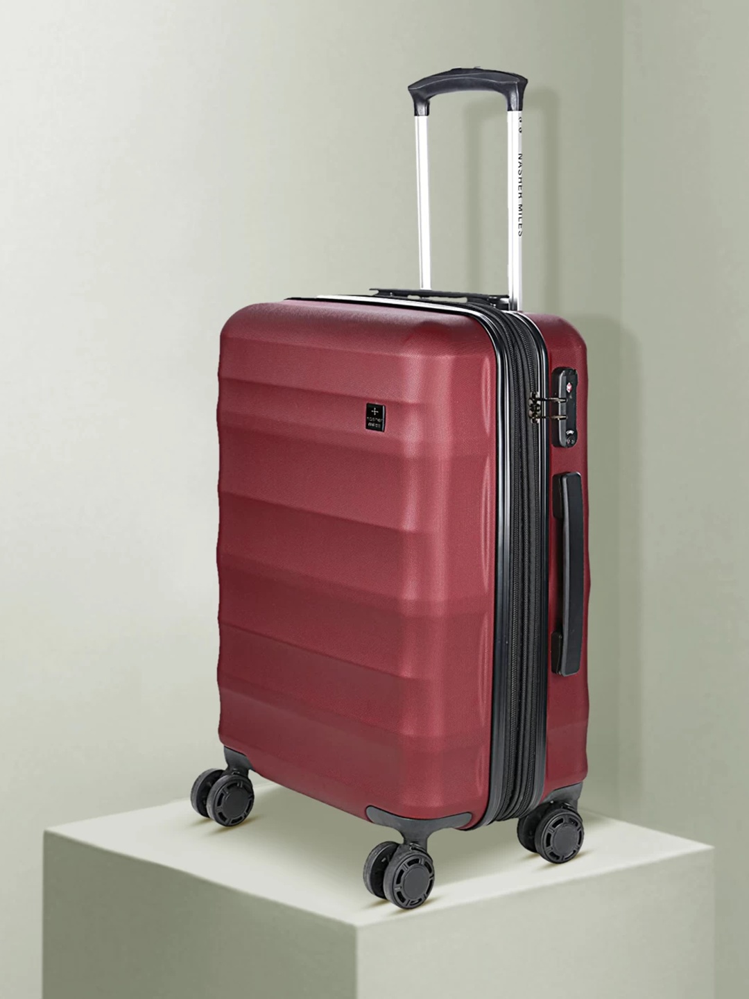 

Nasher Miles Rome Hard-Sided Cabin Trolley Bags- 55 cm, Maroon