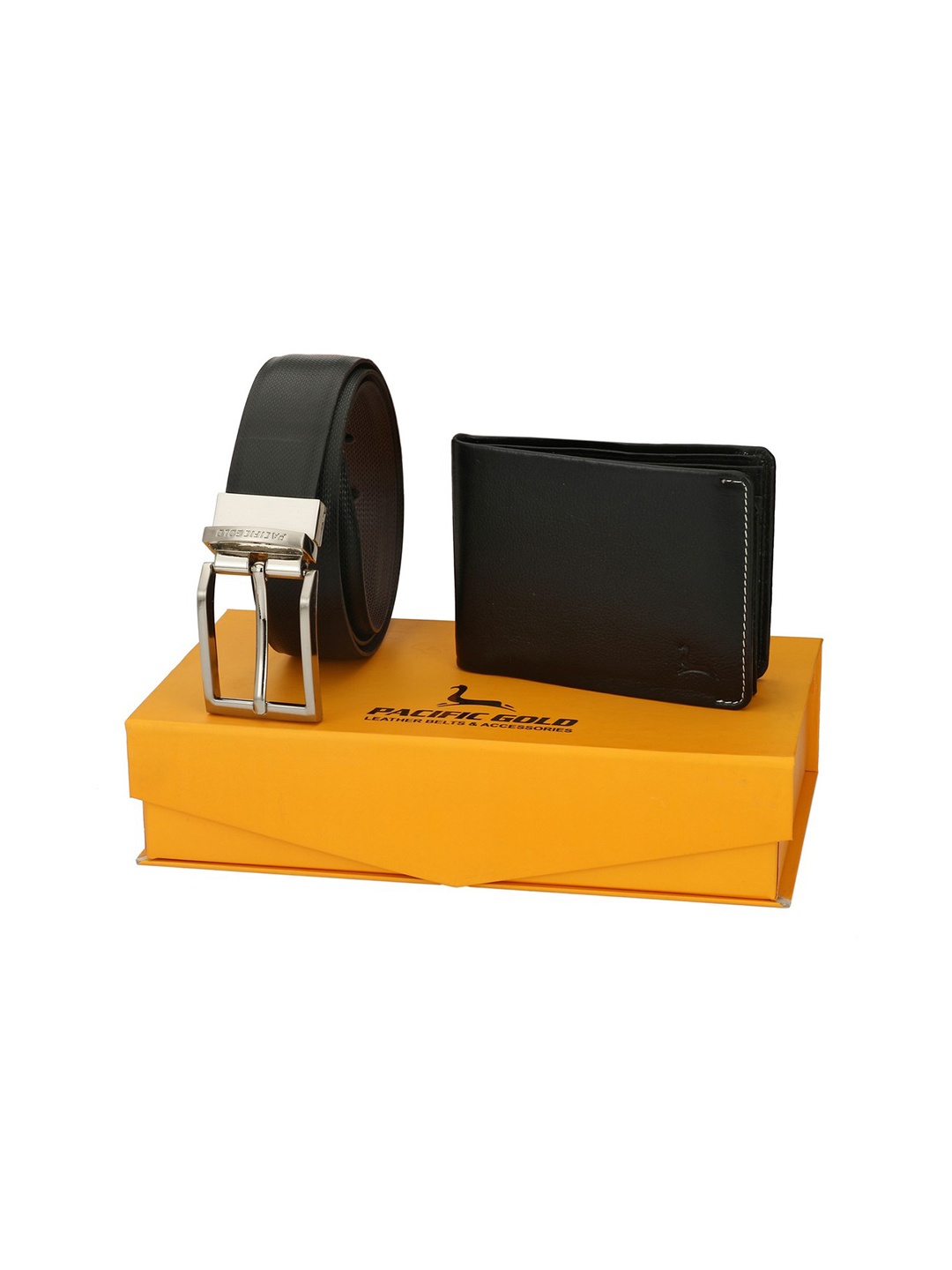 

Pacific Gold Men Brown & Black Accessory Gift Set