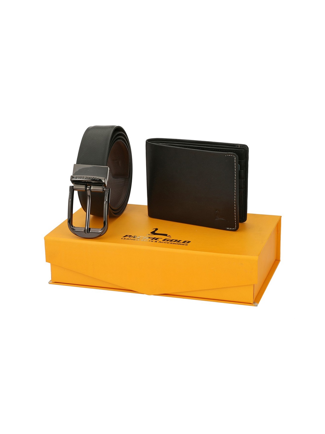 

Pacific Gold Men Black Accessory Gift Set