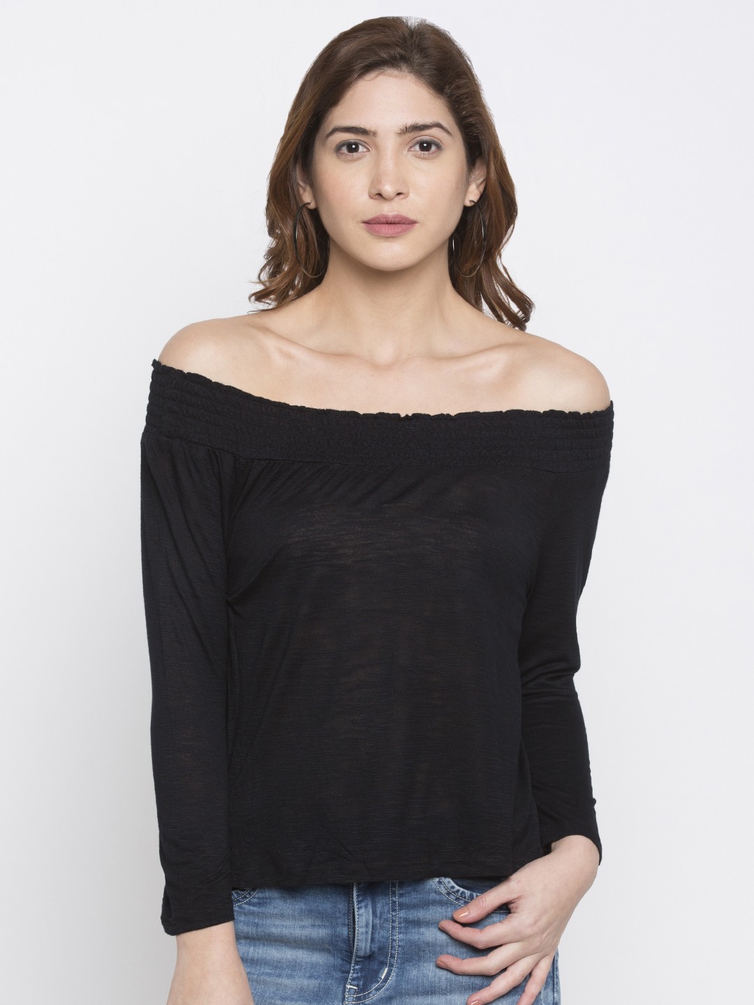 

Globus Women Black Solid Top