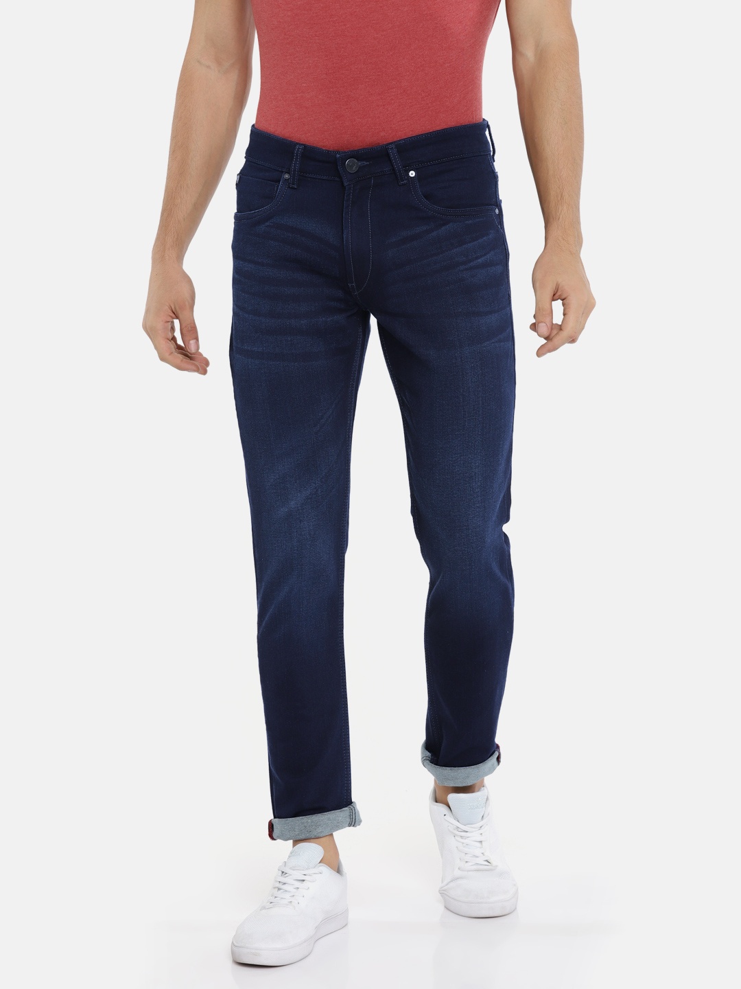 

LOCOMOTIVE Men Blue Slim Fit Mid-Rise Clean Look Stretchable Jeans