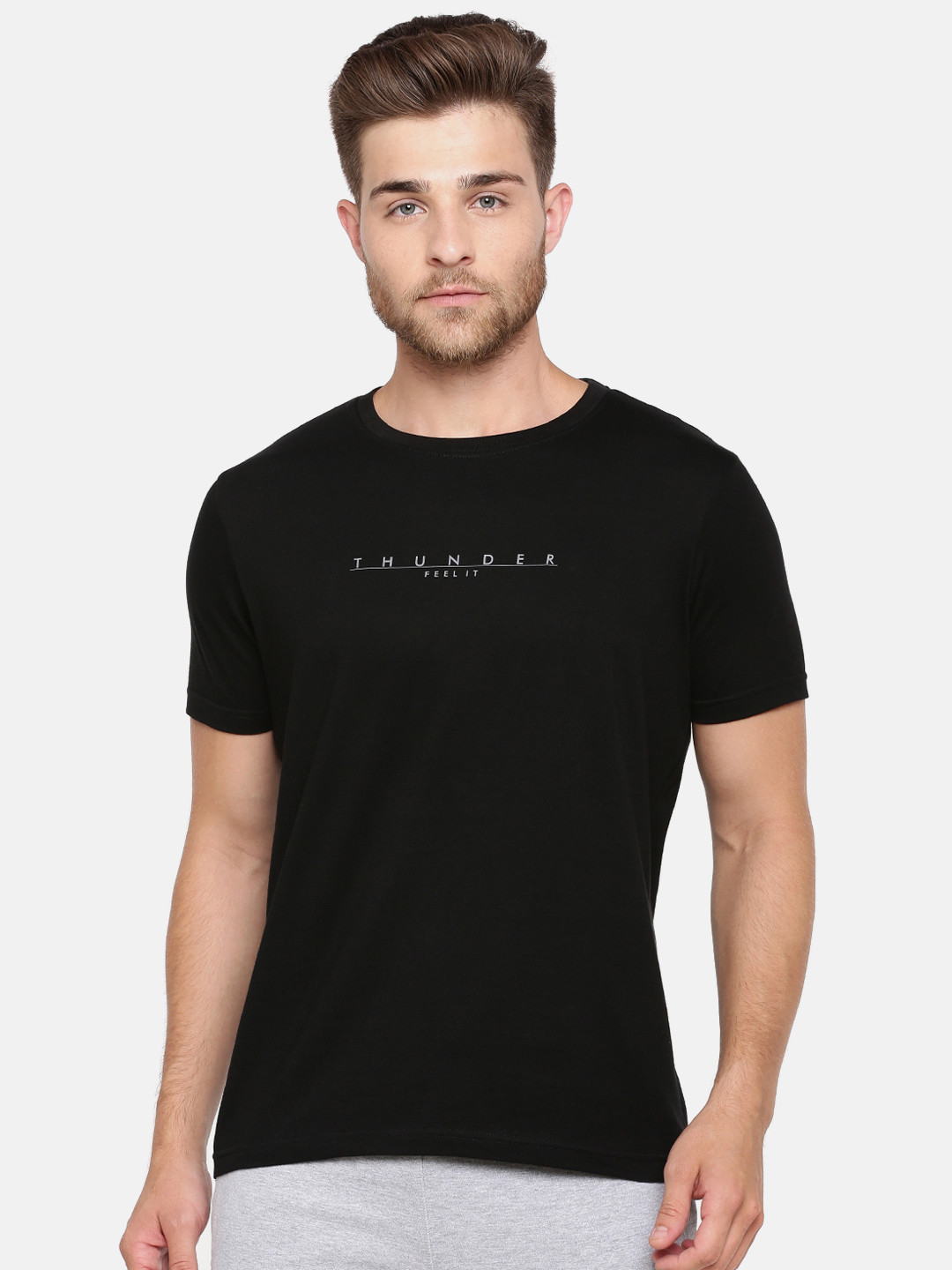 

Bareblow Men Black Lounge T-shirt BBTS09L