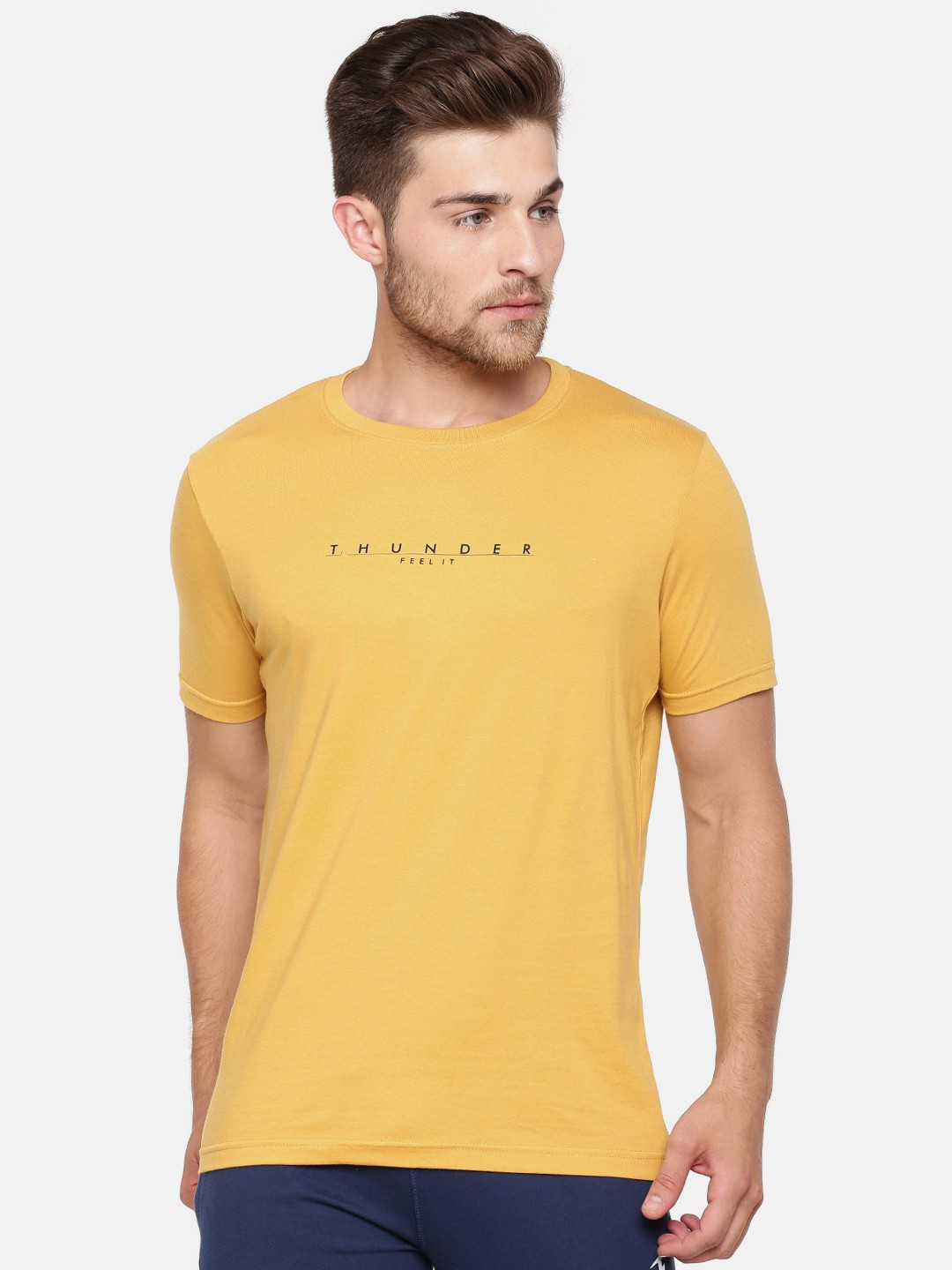

Bareblow Men Yellow Lounge T-shirt BBTS15L