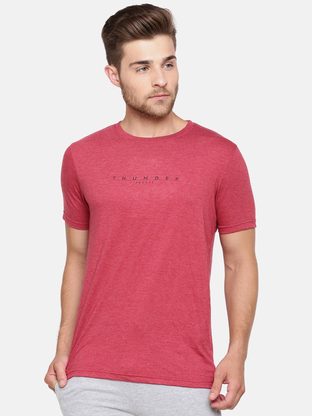 

Bareblow Men Red Lounge T-shirt BBTS18S