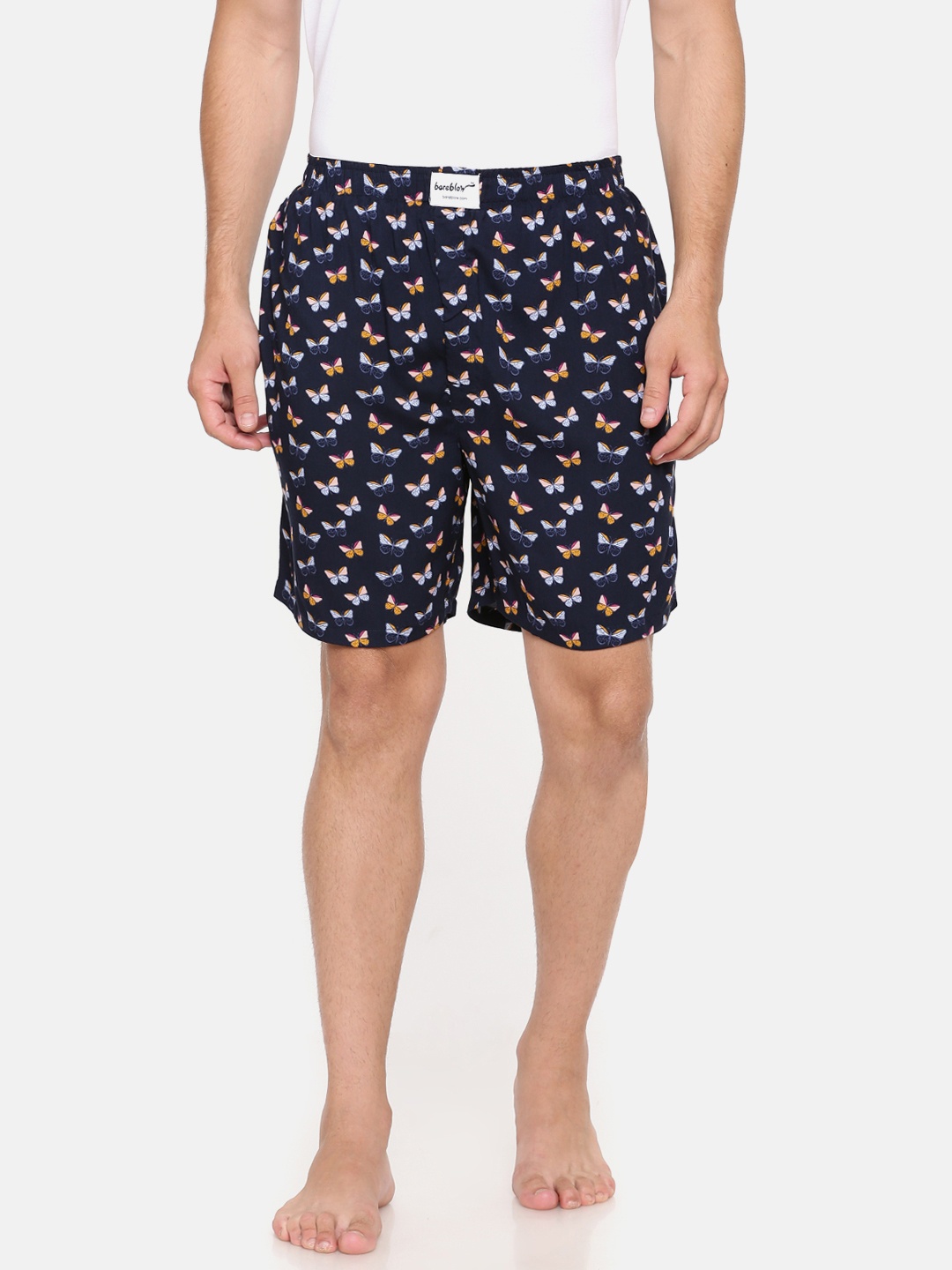 

Bareblow Men Navy Blue Printed Pure Cotton Pure Cotton Pure Cotton Boxers BBBX34L