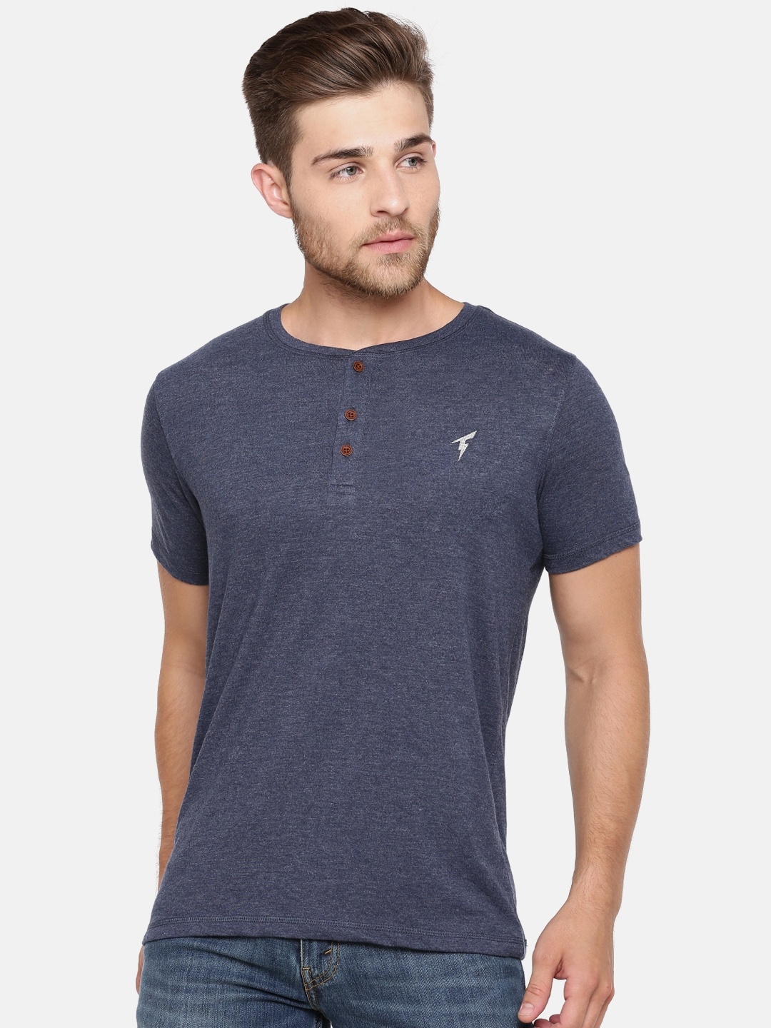 

Bareblow Men Navy Blue Lounge T-shirt BBHH01XL