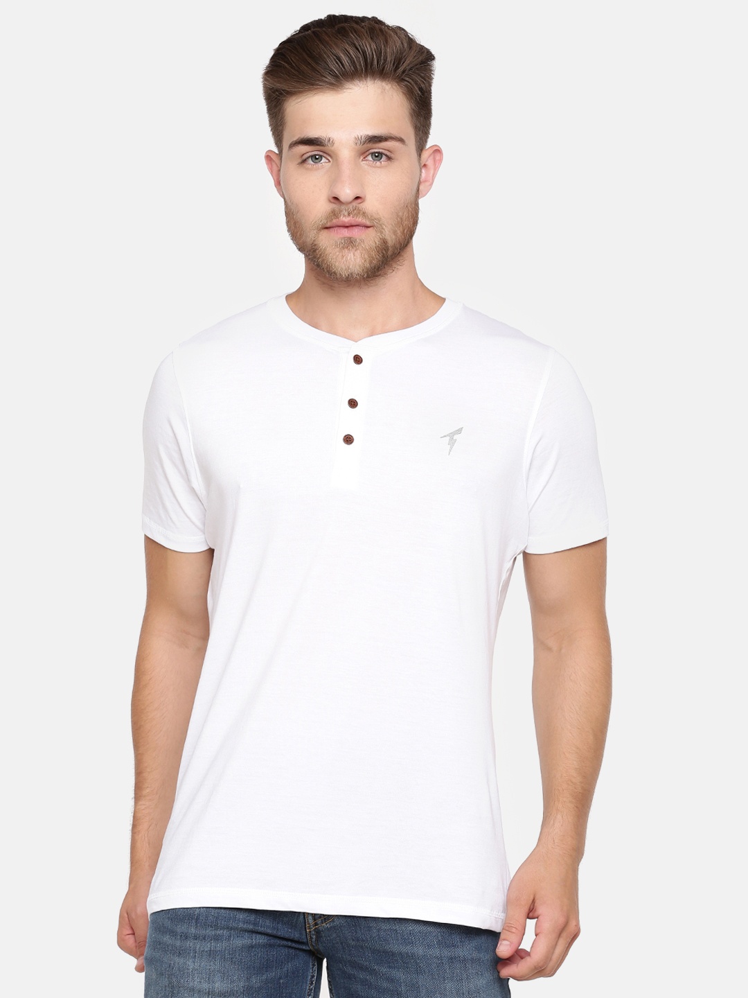 

Bareblow Men White Lounge T-shirt BBHH01XL