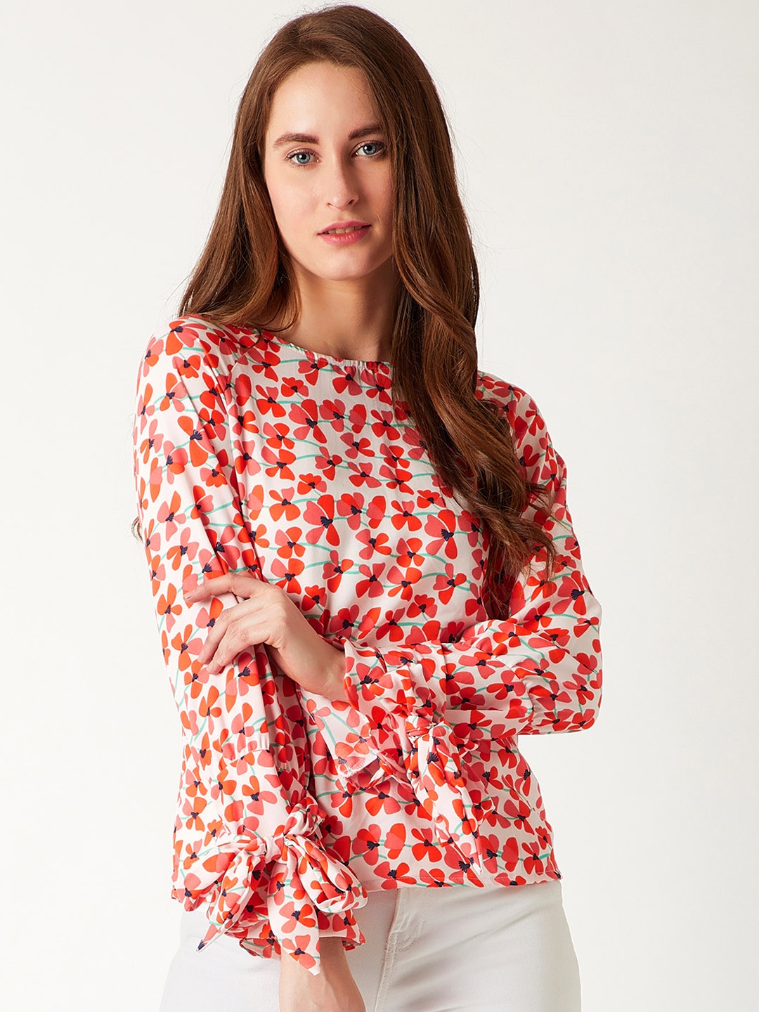 

Miss Chase Women Beige Printed Top