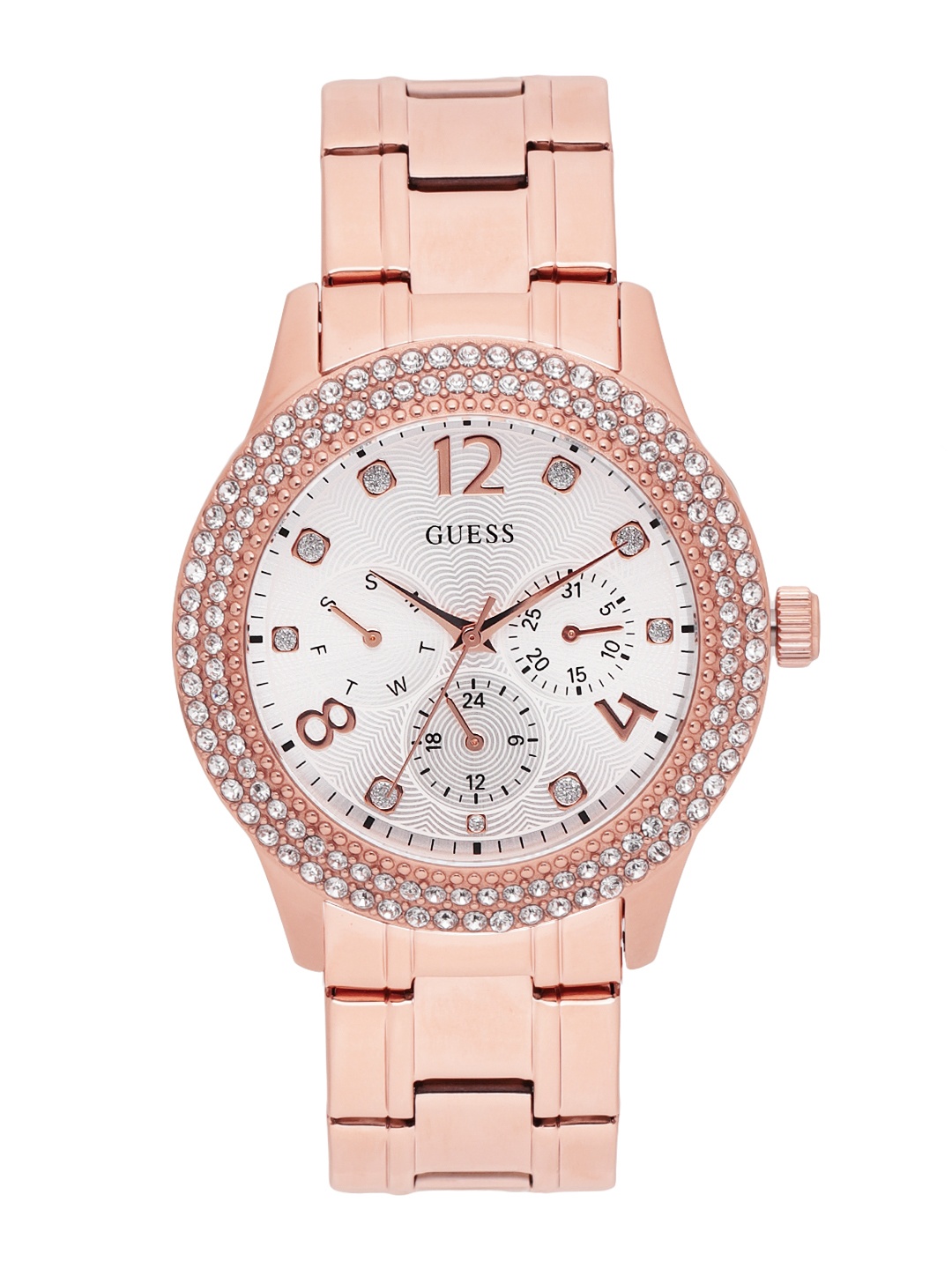 

GUESS Women Silver-Toned Analogue Watch