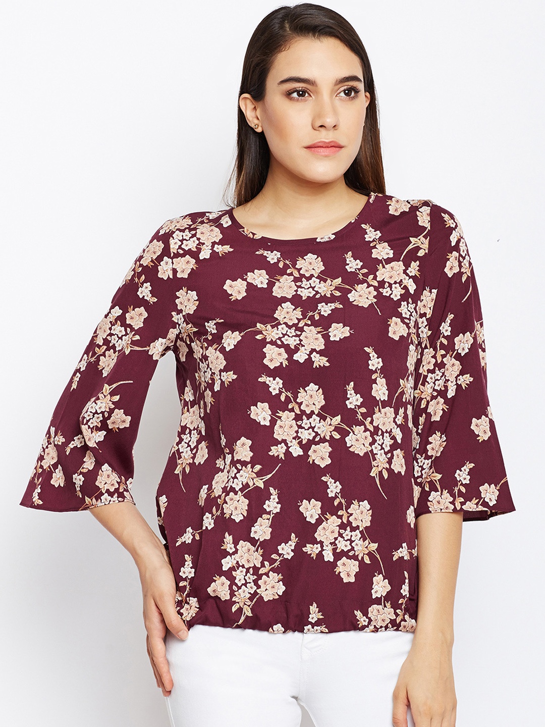 

Oxolloxo Women Maroon Printed Top