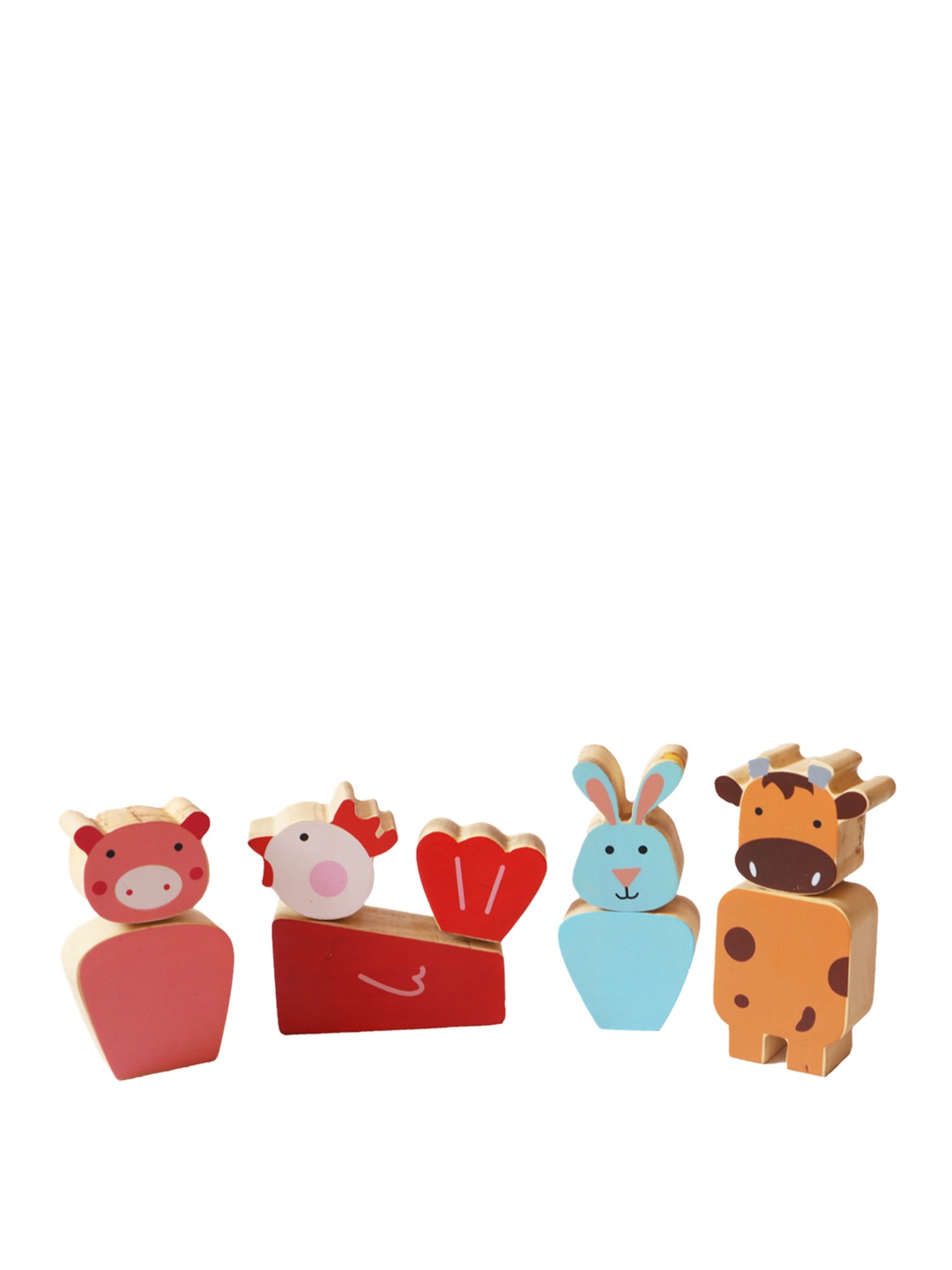 

shumee Kids Multicoloured Farm Animal Twistees, Multi